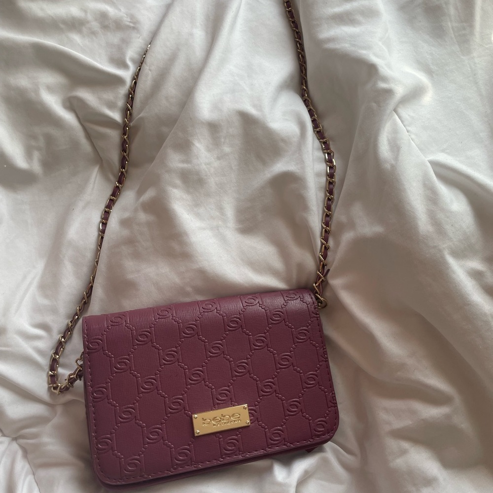 Maroon Bebe crossbody